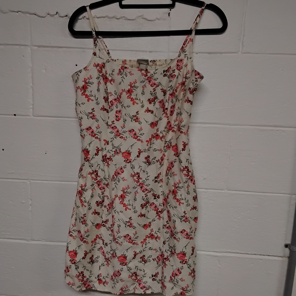 a new day Cream Mini Dress with Pink Floral Print